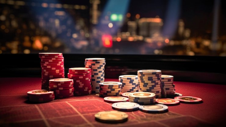 Meja Three Card Poker di studio inova77 dengan dealer profesional